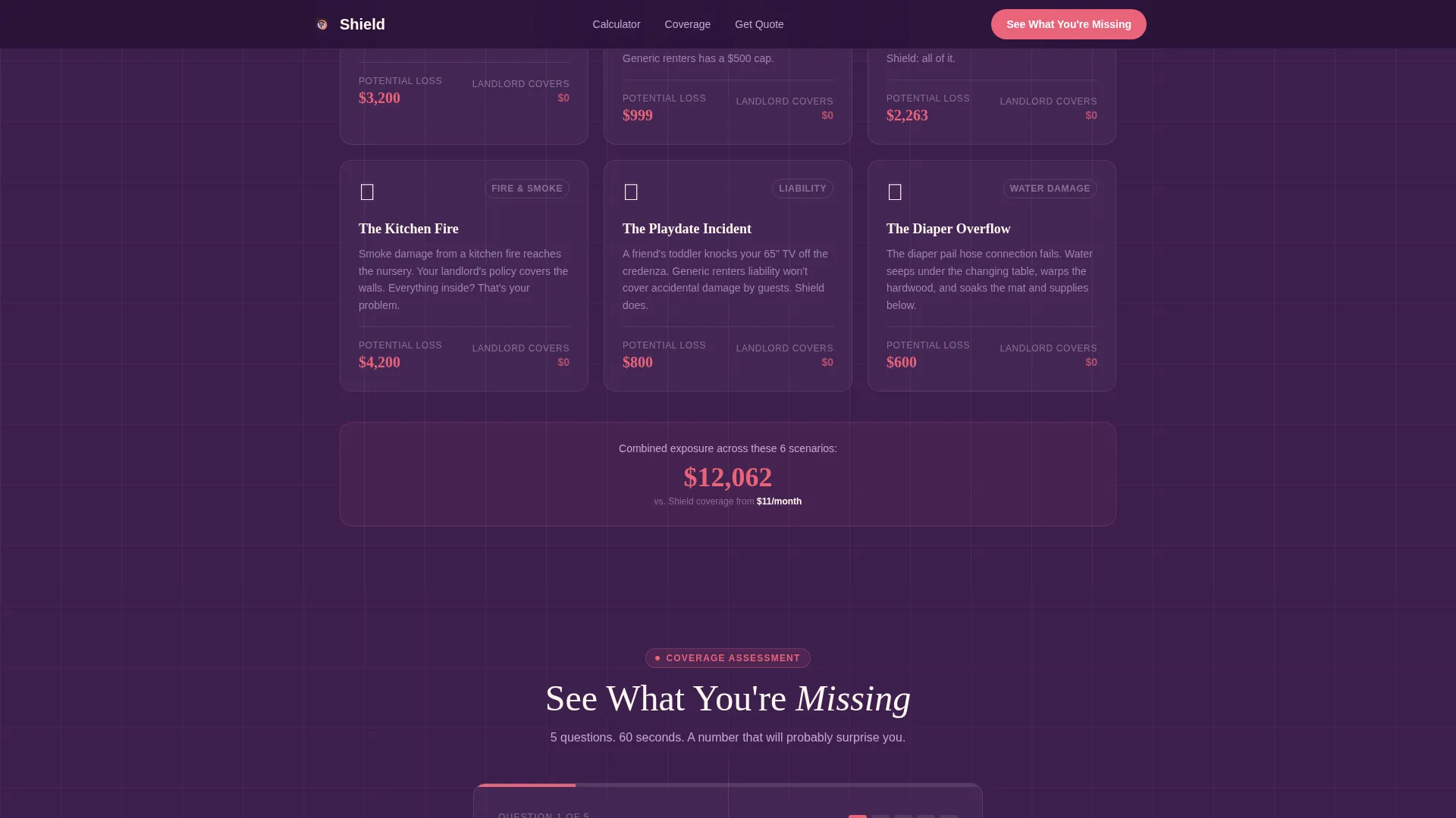 New Parent Renters Insurance Landing Page Template