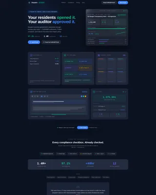 Government Software Privacy Policy Website Template