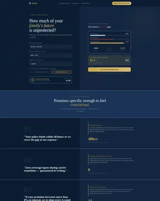 Trusted Newlywed Insurance Landing Page Template