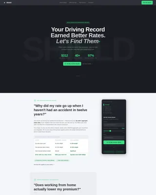 Mid-Career Insurance FAQ Website Template