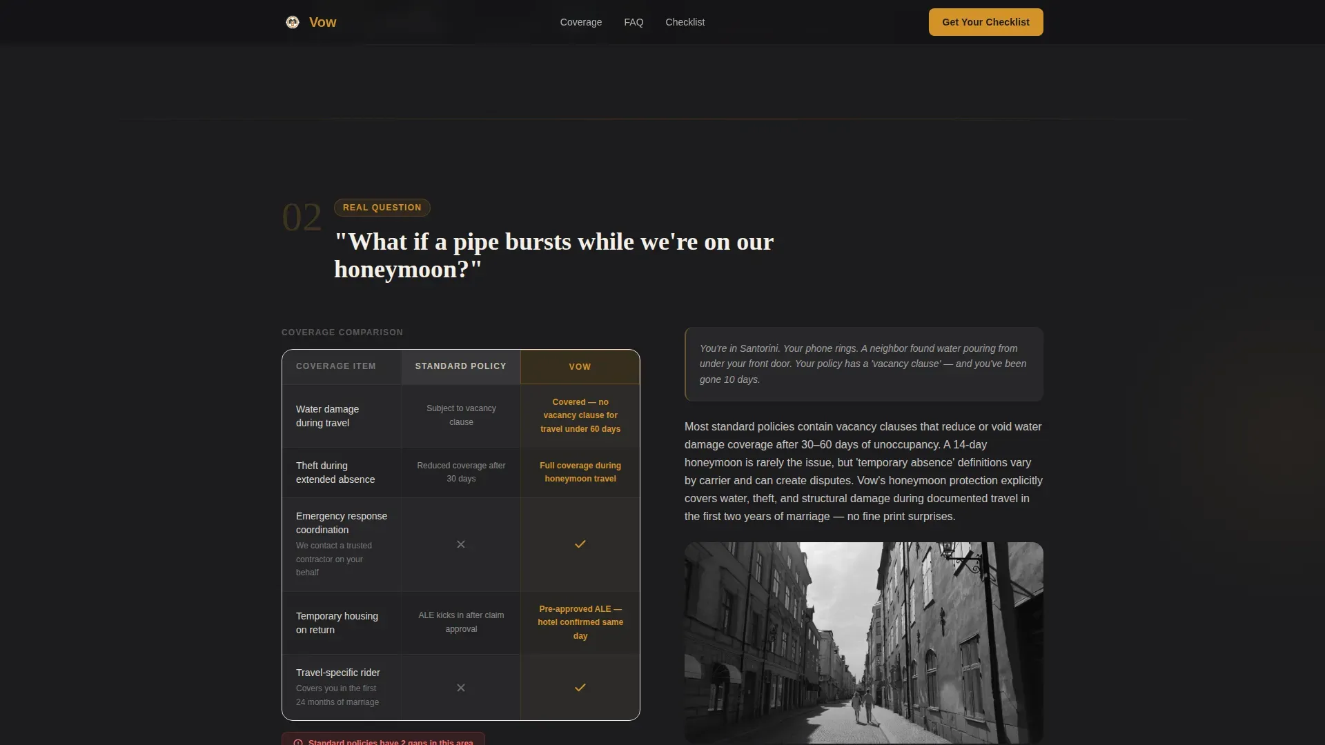 Newlywed Insurance FAQ Website Template