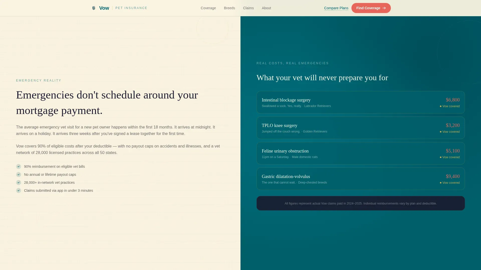 Expert Pet Coverage Landing Page Template