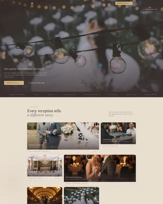 Wedding Event Booking Website Template