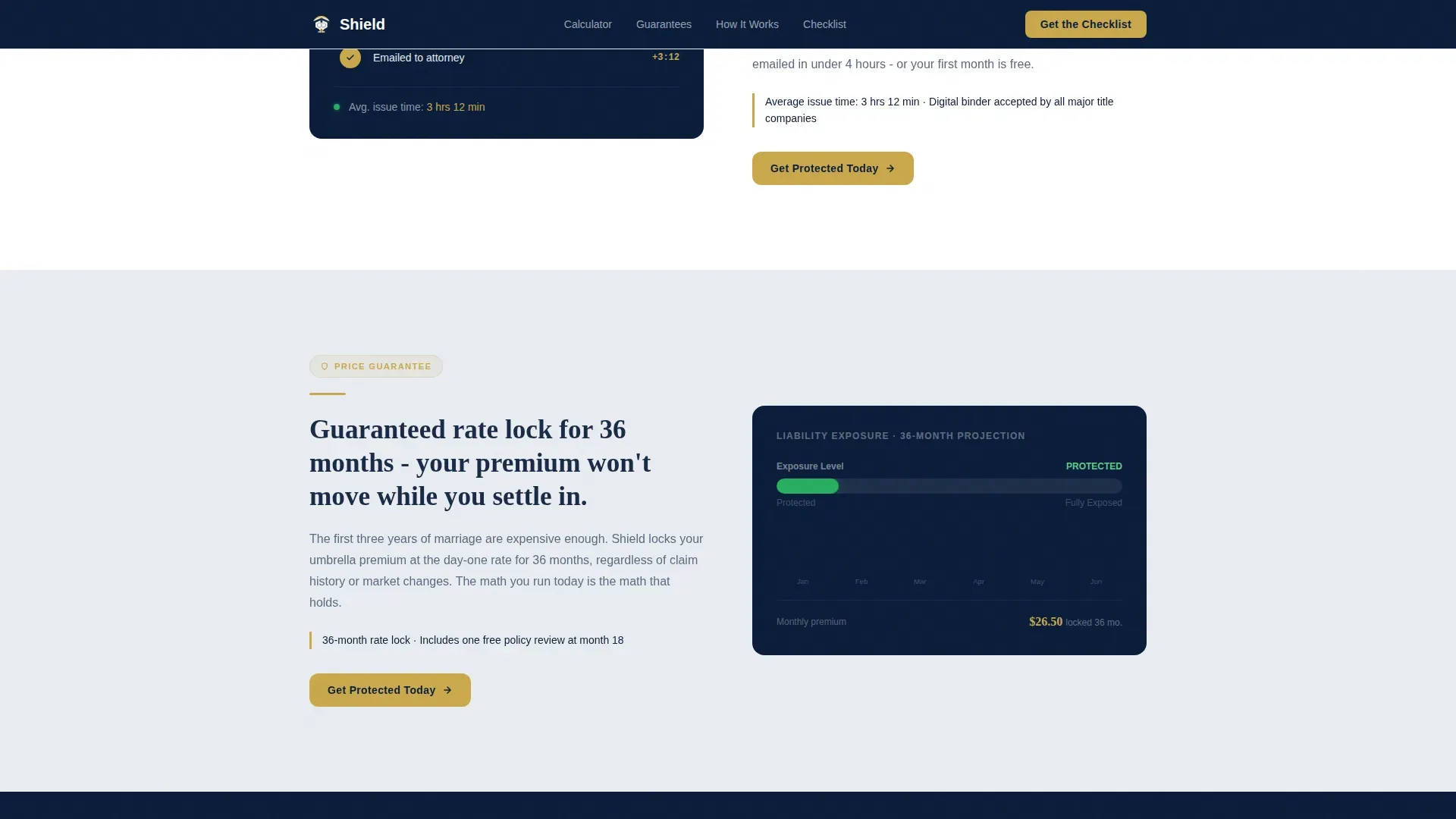 Smart Newlywed Liability Landing Page Template
