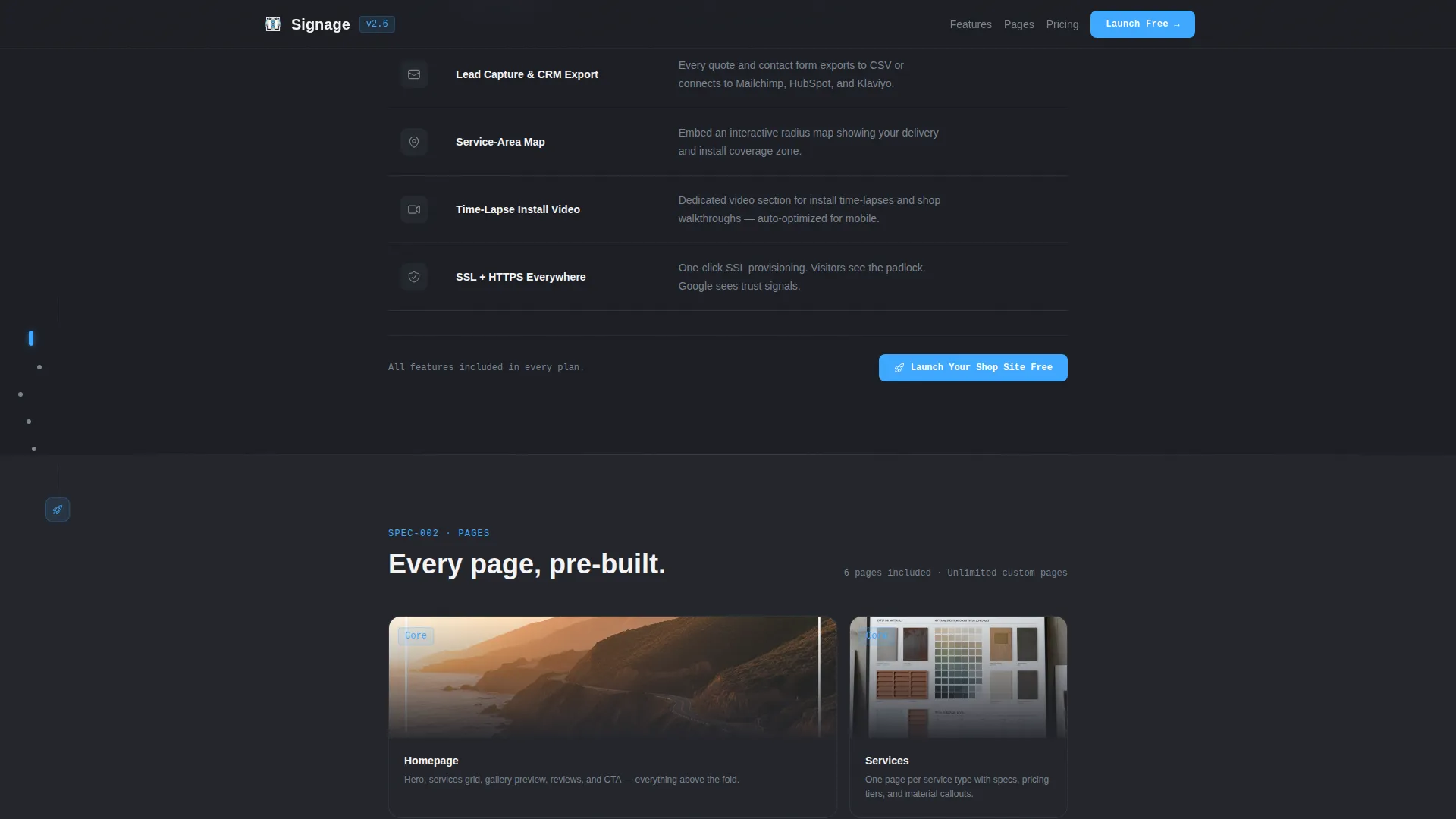 Sign & Banner Digital Presence Professional Website Template