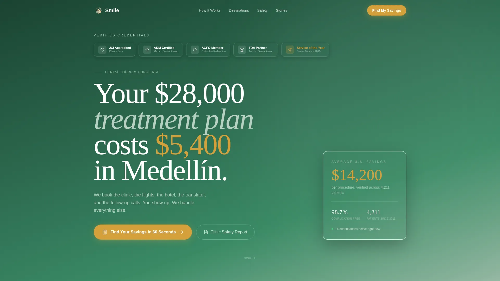 Medical Tourism & Concierge Booking Website Template