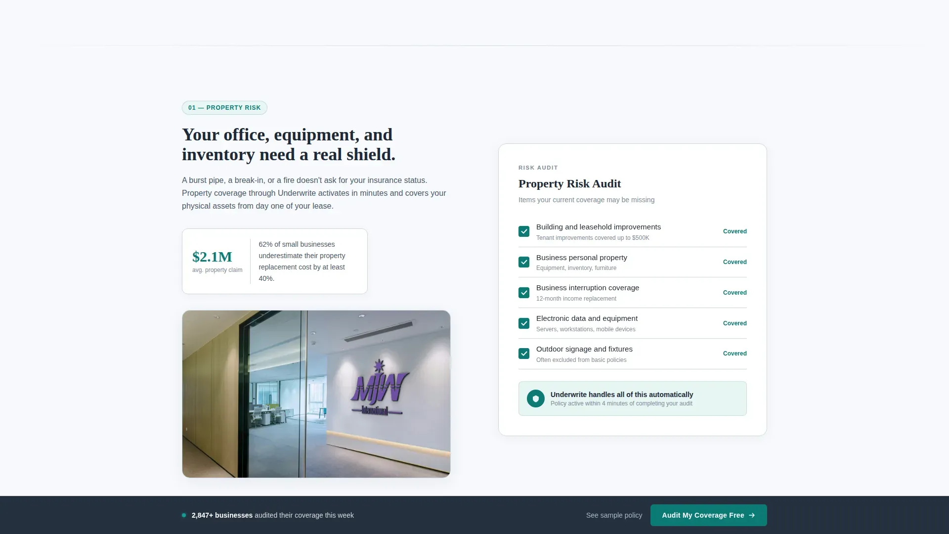 Rapid Business Insurance Landing Page Template