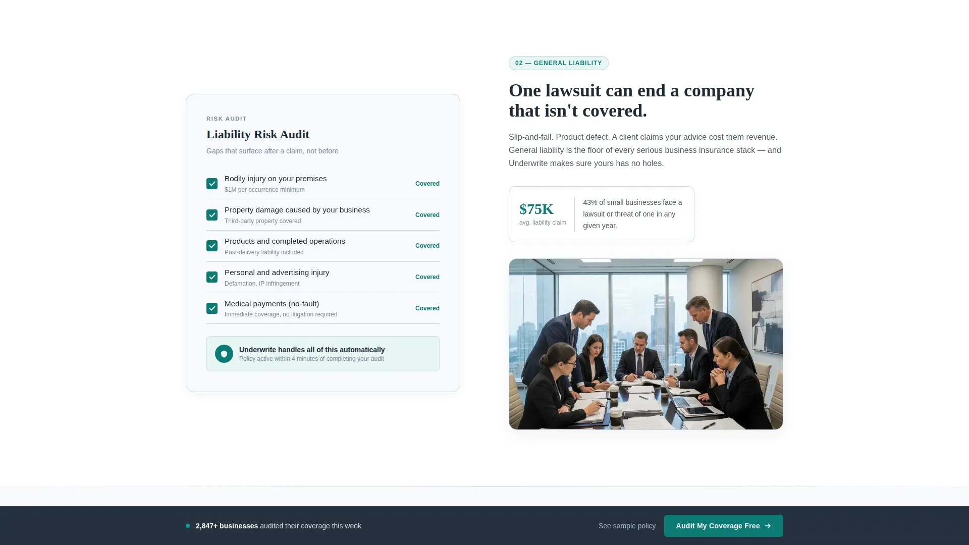 Rapid Business Insurance Landing Page Template