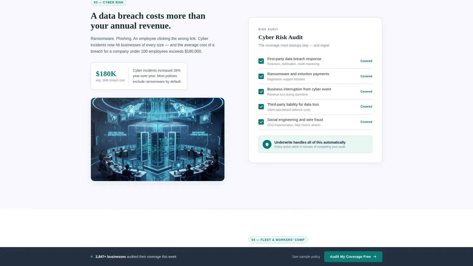 Rapid Business Insurance Landing Page Template