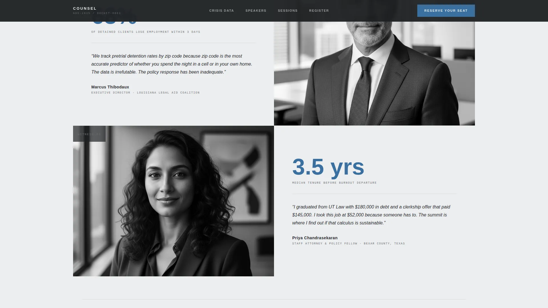 Court & Legal Privacy Policy Website Template