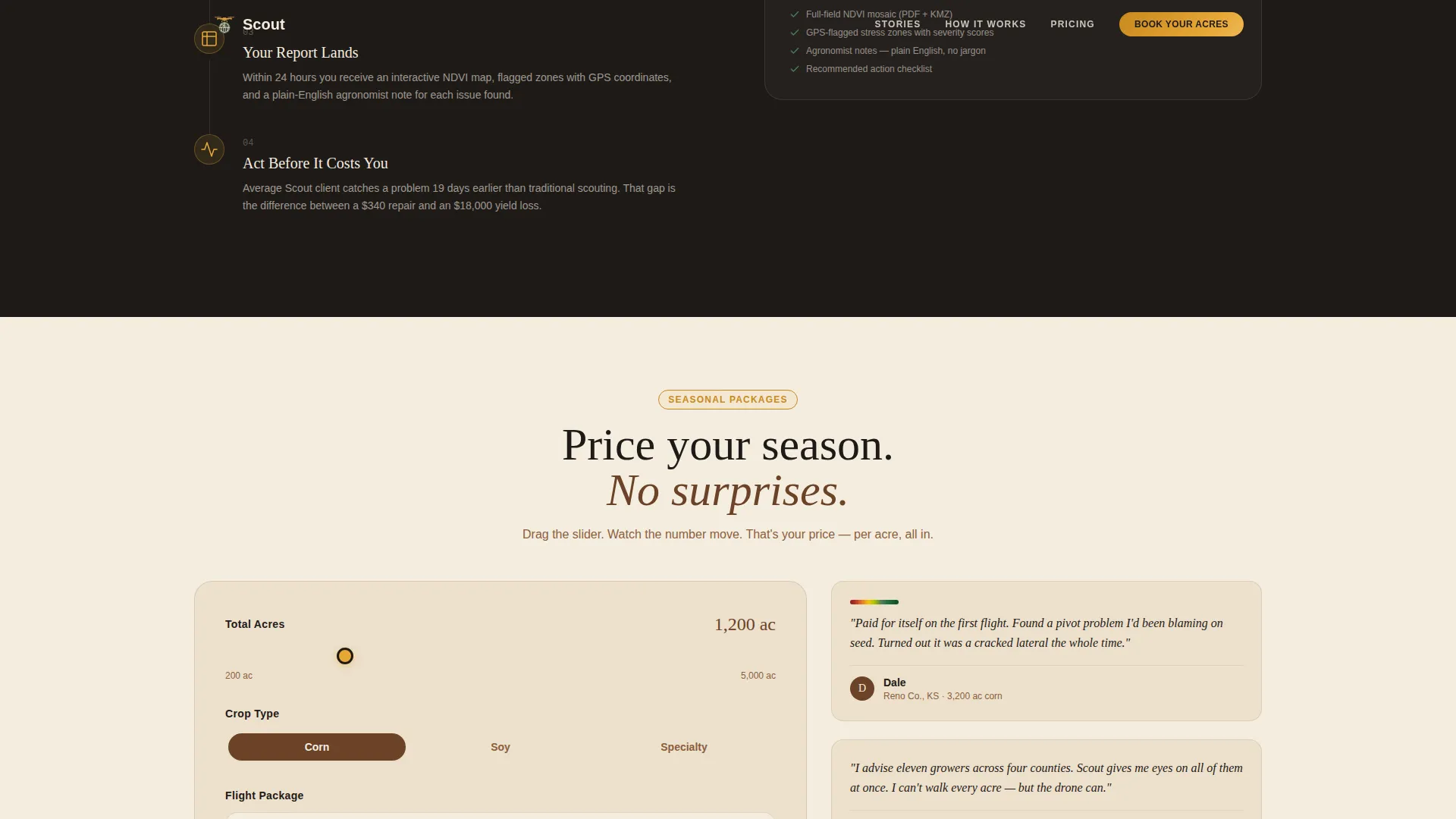 Agritech & Farm Tech Pricing Website Template