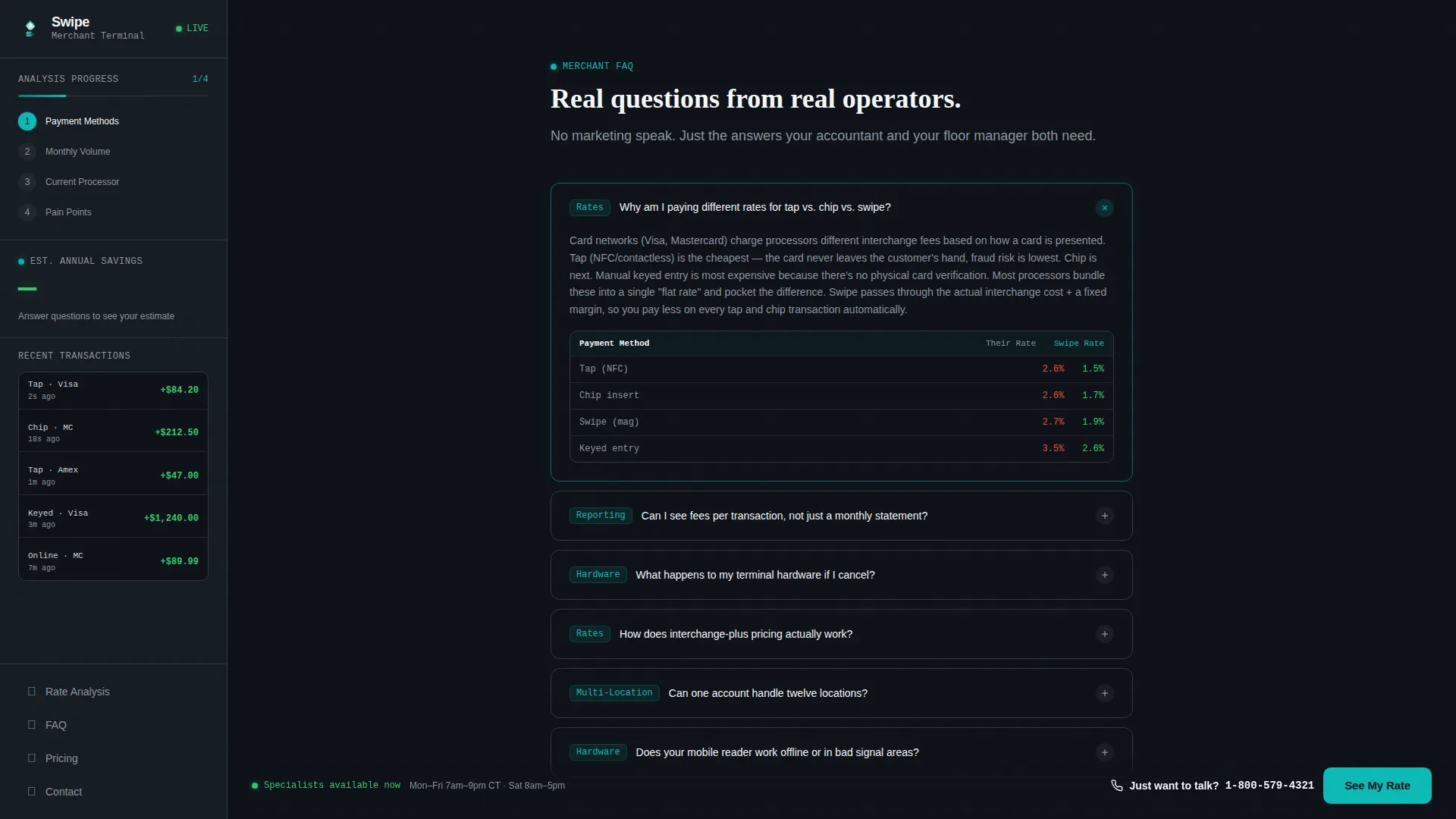 POS & Merchant Services Landing Page Template
