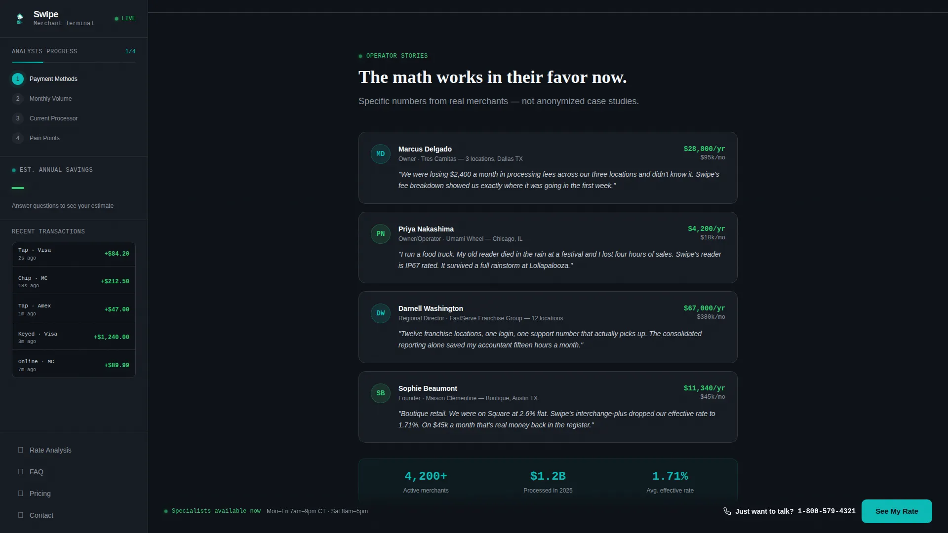 POS & Merchant Services Landing Page Template