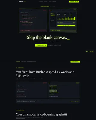 Powerful Bubble | Free Website Template | Rocket