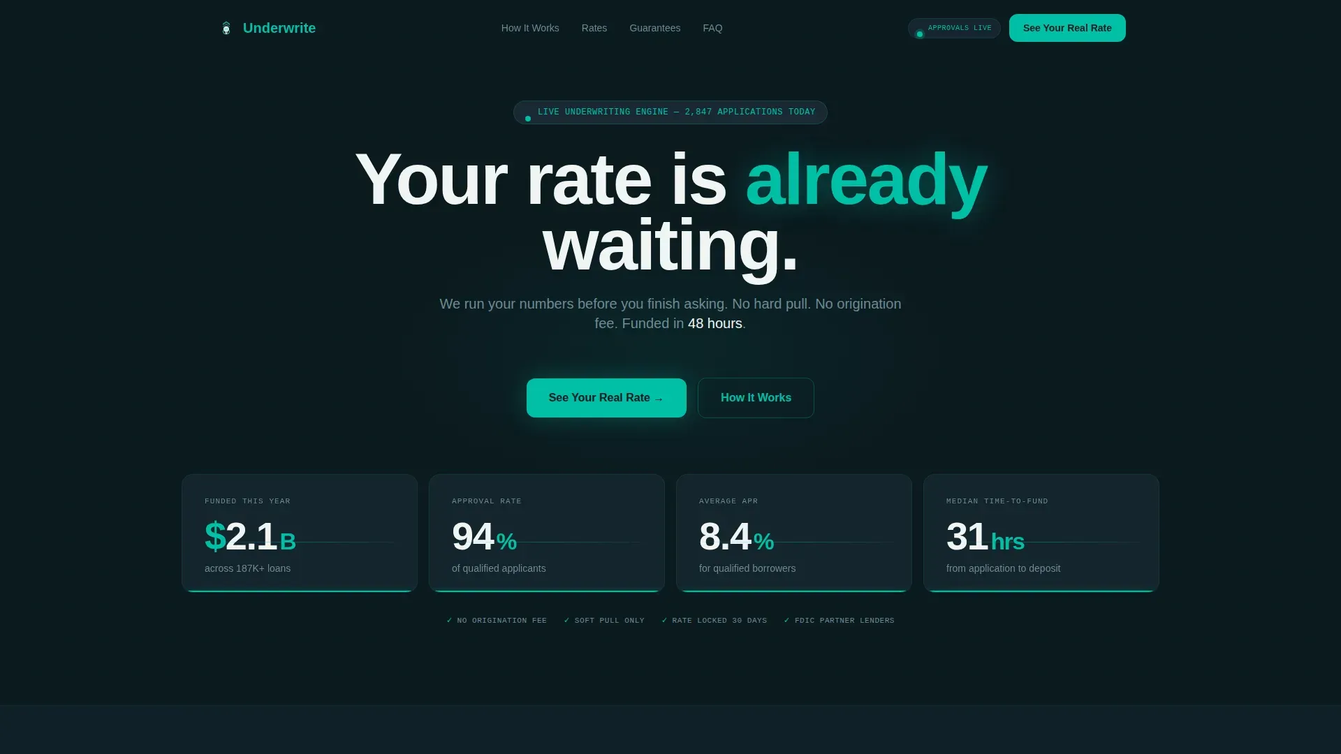 Smart Loan Approval Landing Page Template