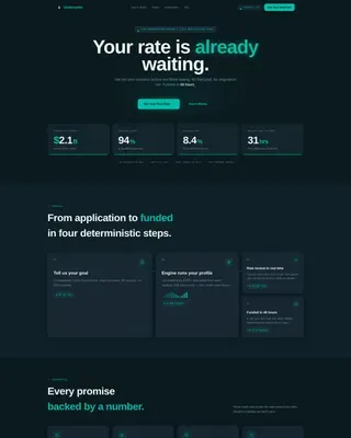 Smart Loan Approval Landing Page Template