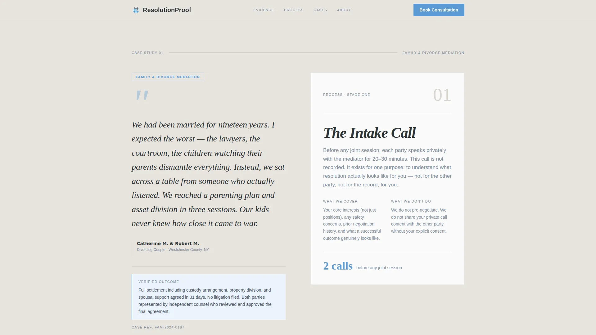 Mediator & Arbitrator Booking Website Template