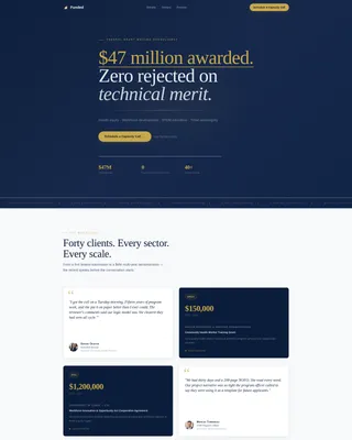 Grant Writer Booking Website Template