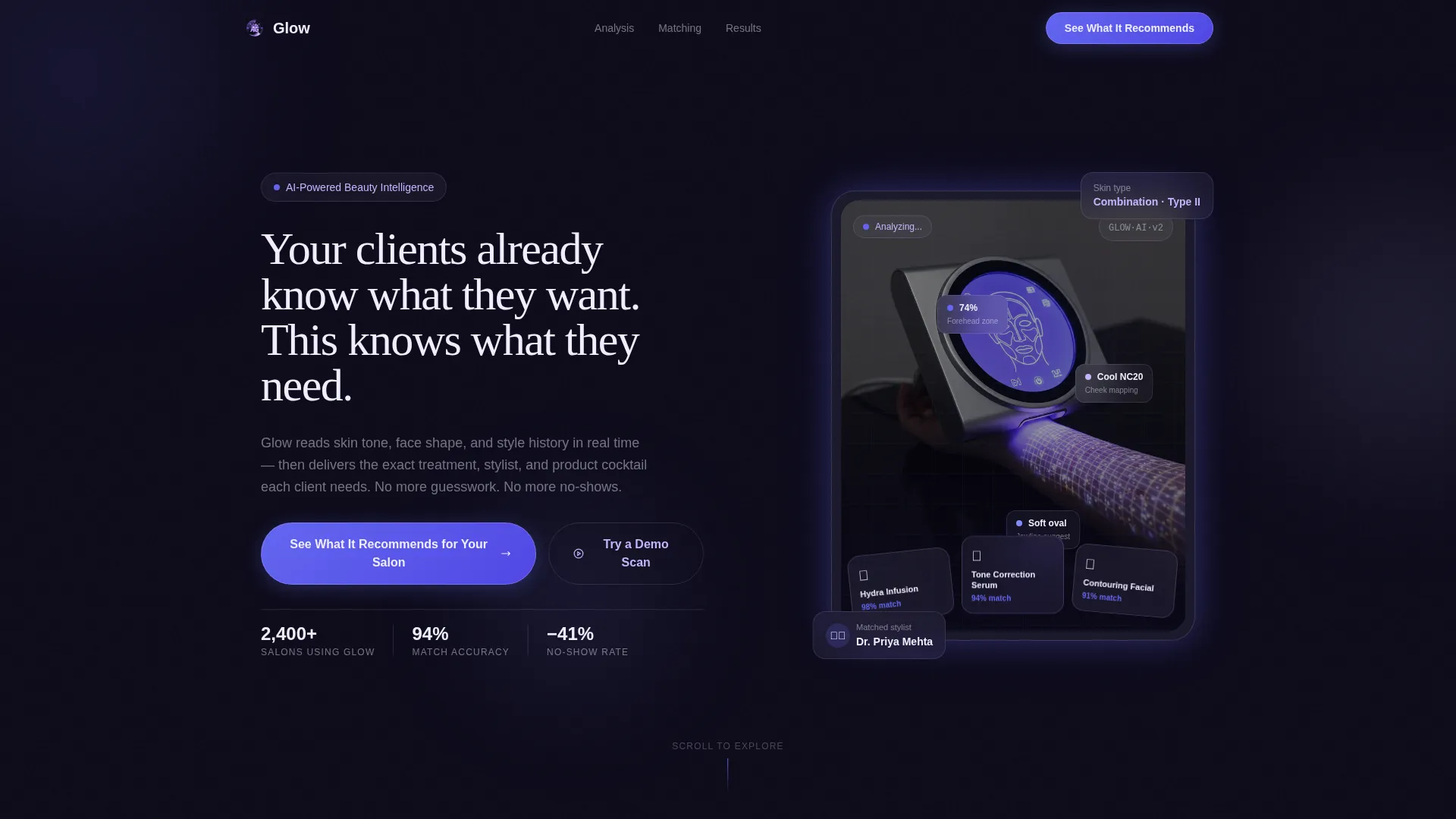AI for Beauty & Salon Directory Website Template
