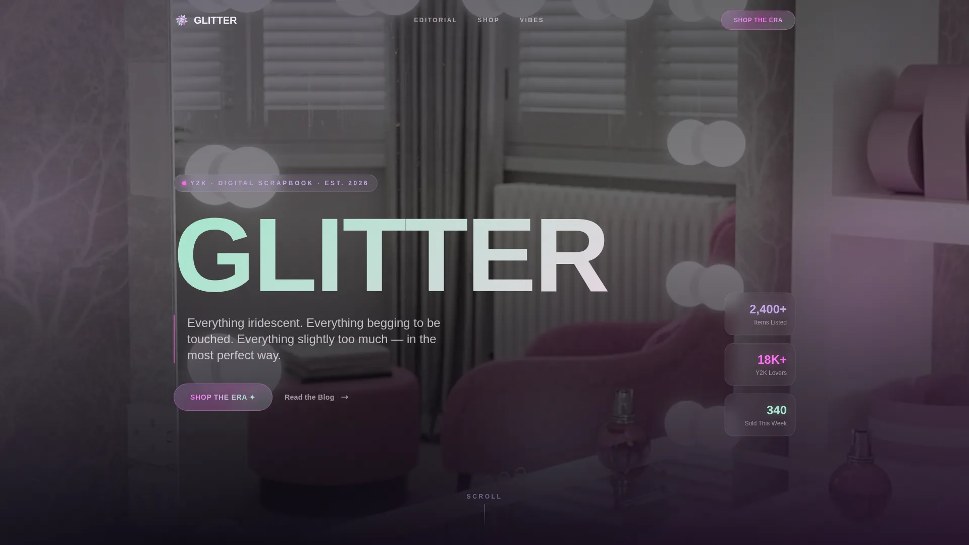 Y2K Fashion Blog Website Template