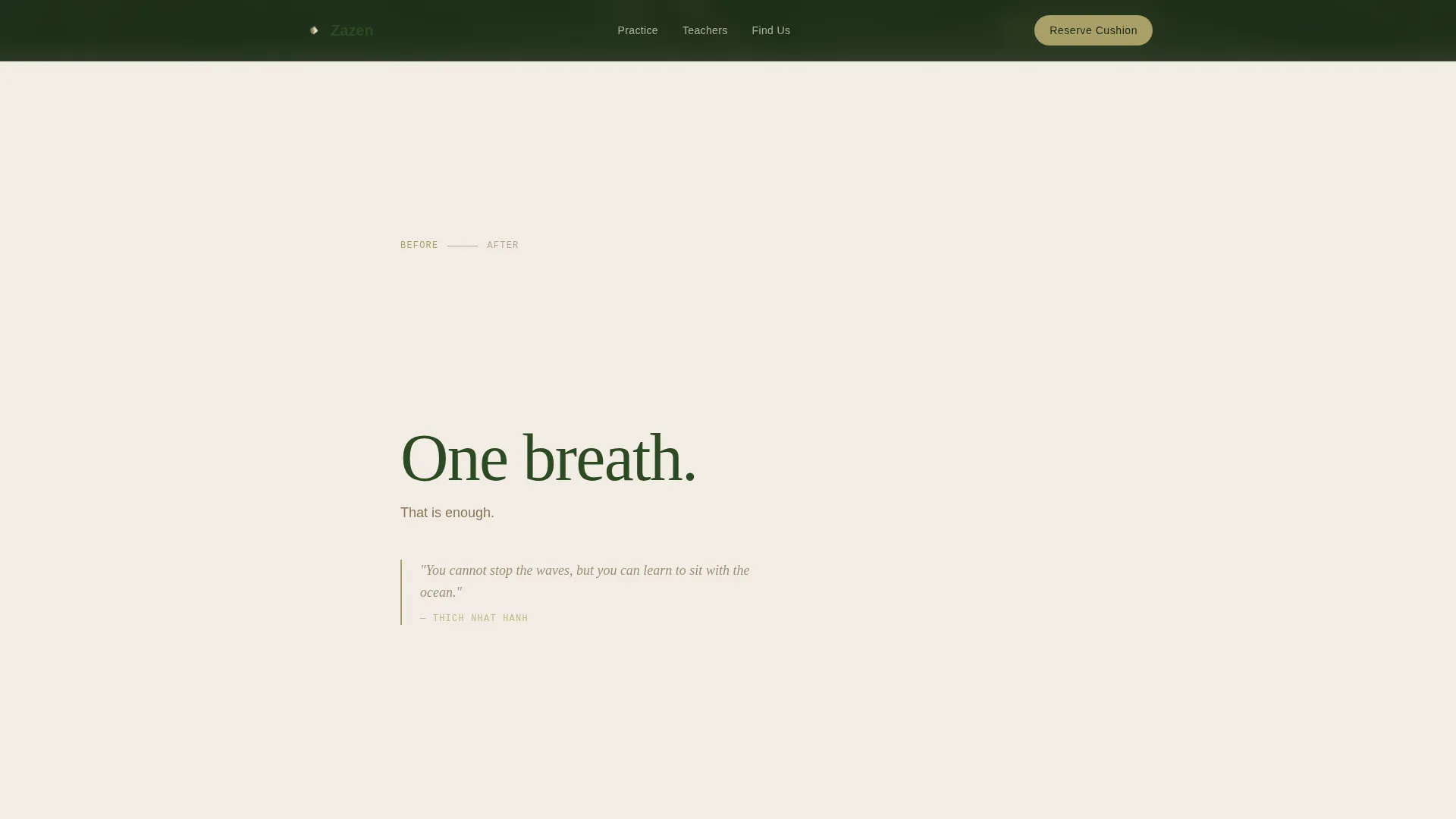 Meditation & Mindfulness Professional Website Template