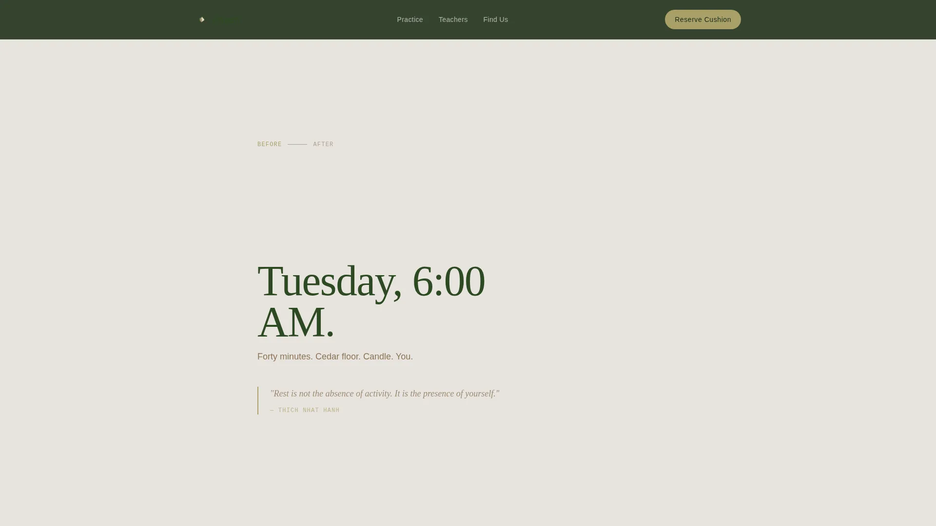 Meditation & Mindfulness Professional Website Template