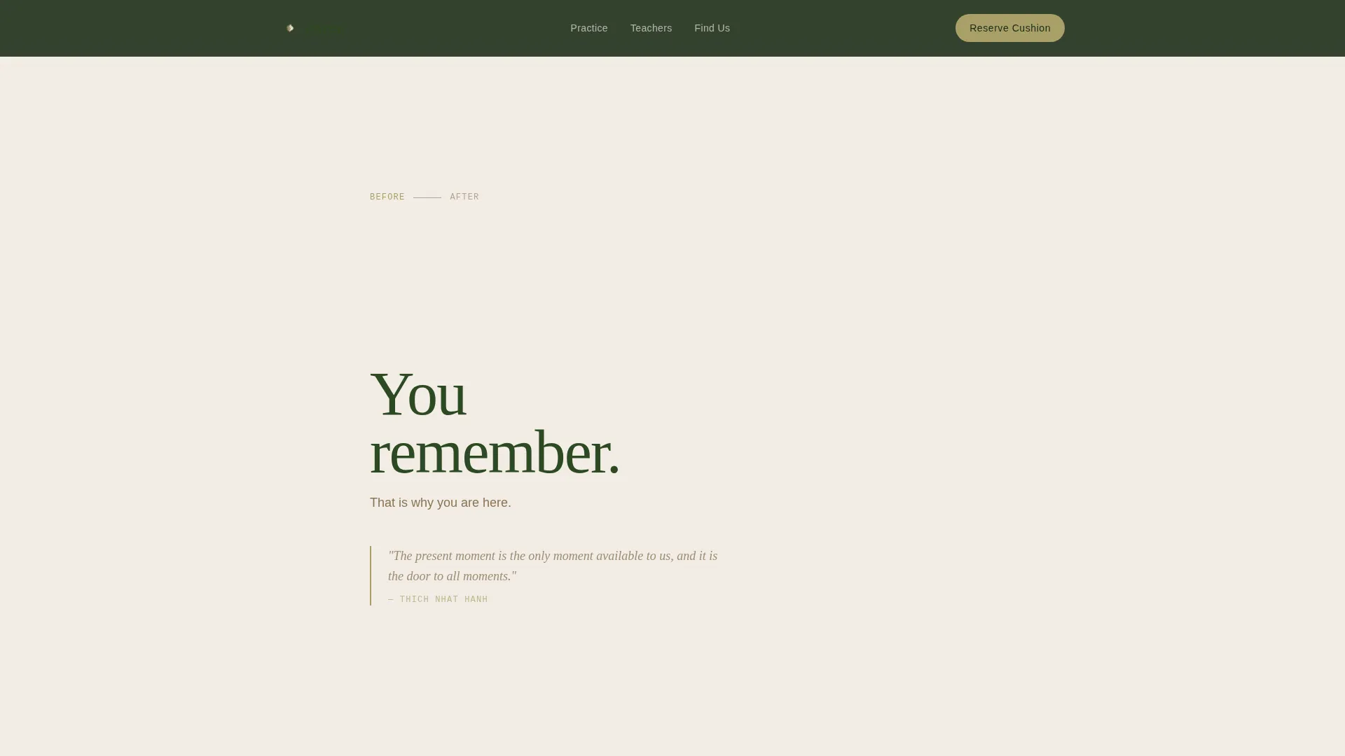 Meditation & Mindfulness Professional Website Template