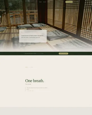 Meditation & Mindfulness Professional Website Template
