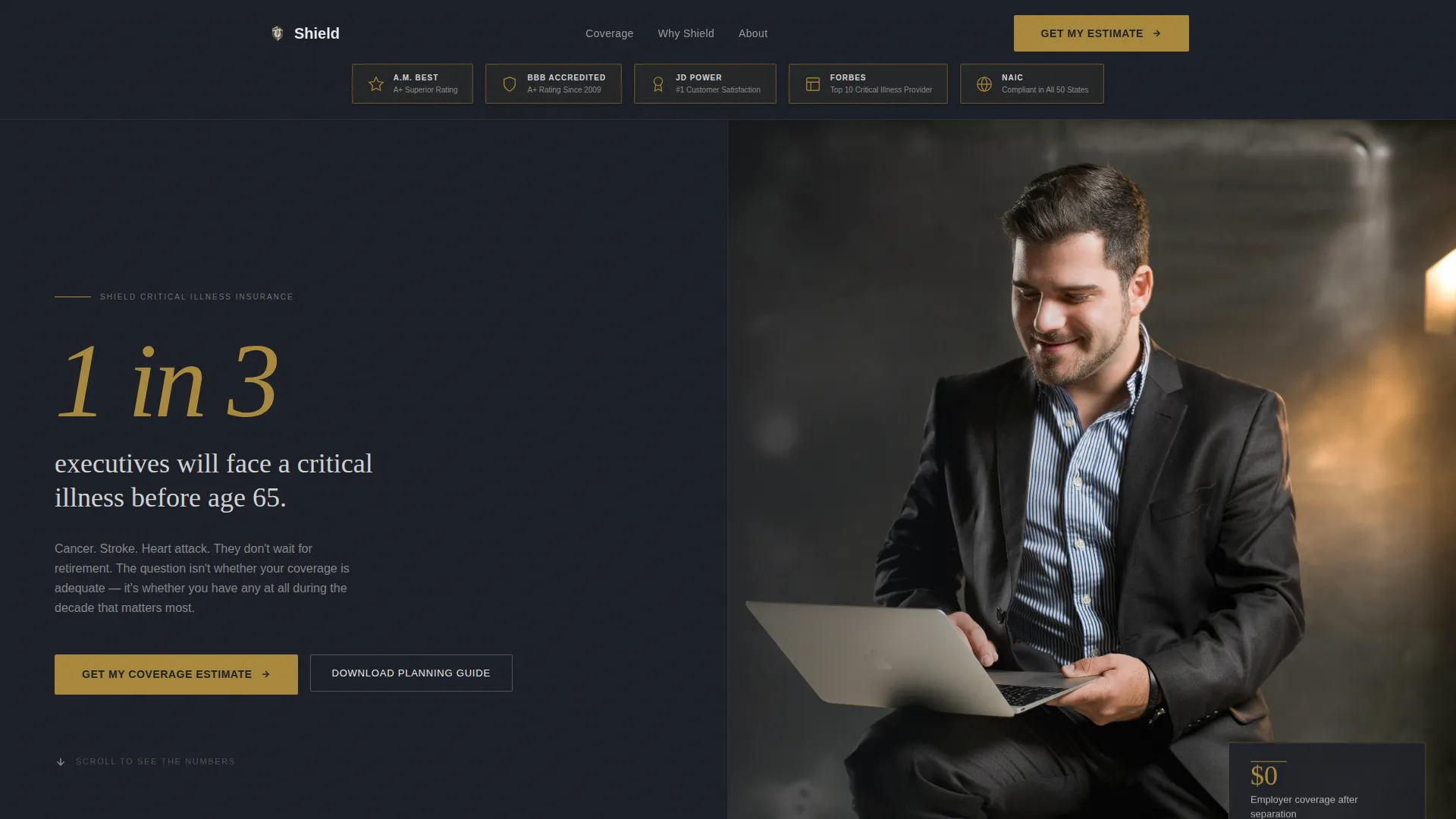 Pre-Retiree Critical Illness Insurance Landing Page