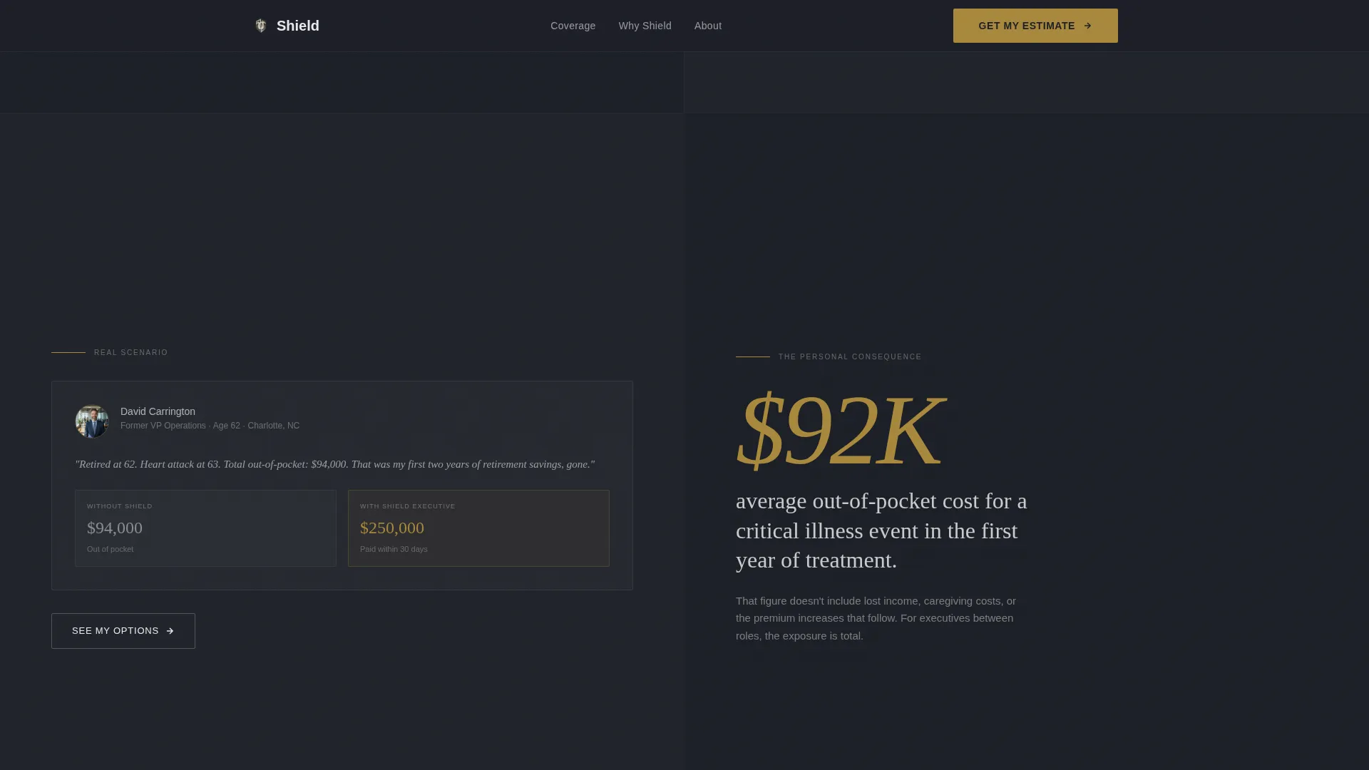 Pre-Retiree Critical Illness Insurance Landing Page