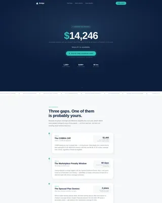 Pre-Retiree Coverage Gap Landing Page Template