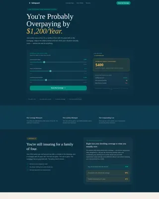Precision Coverage Audit Landing Page Template