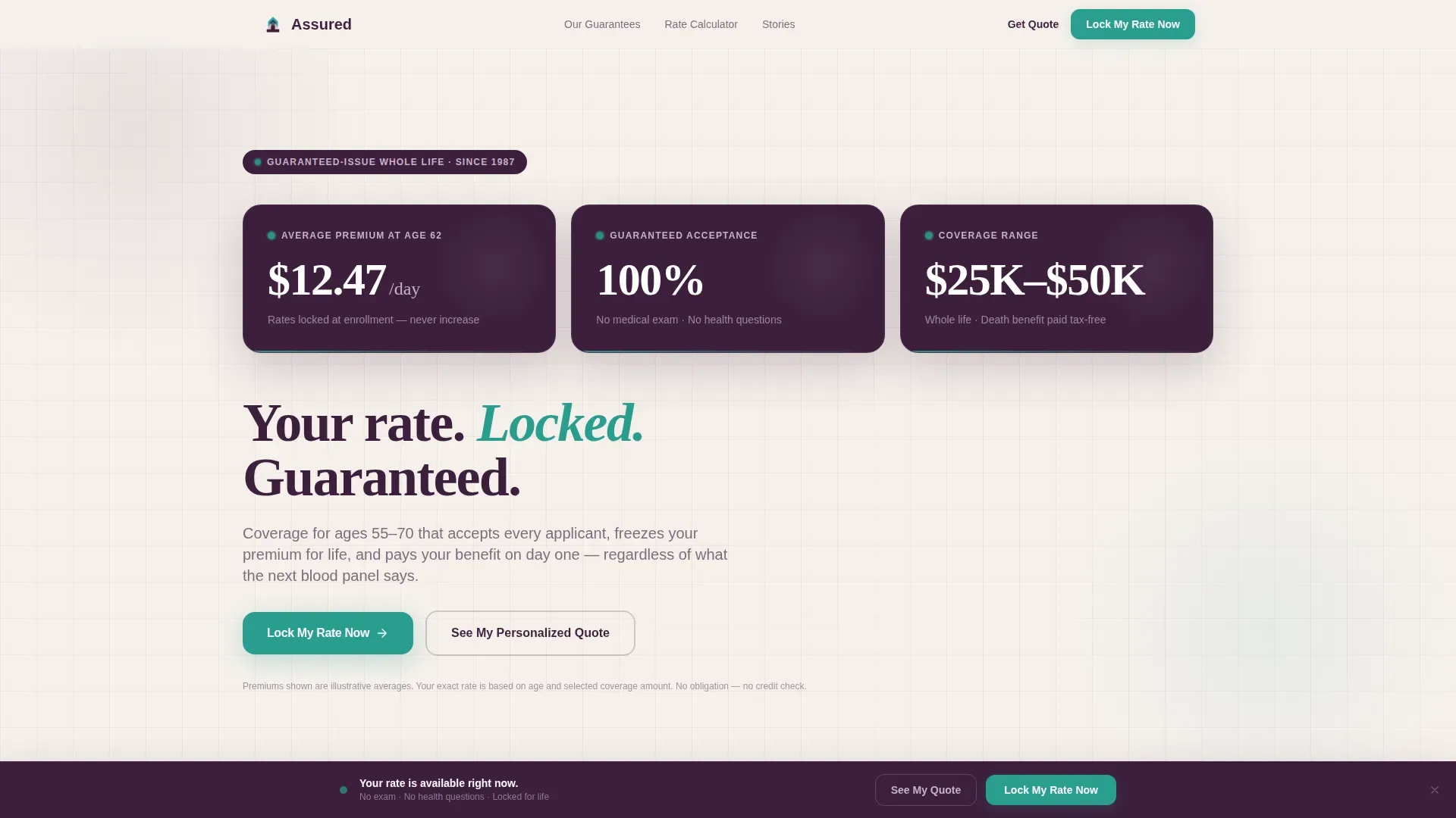 Accessible Retiree Life Landing Page Template