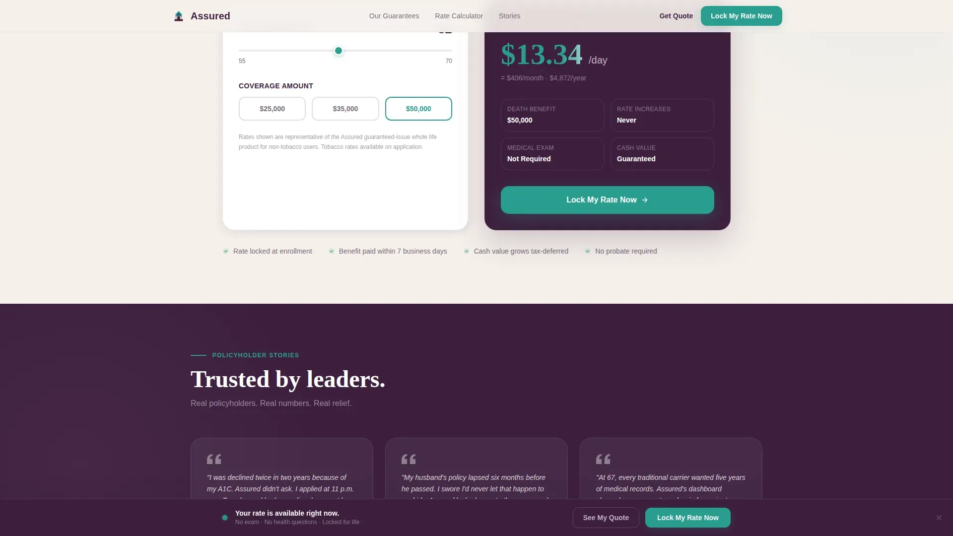 Accessible Retiree Life Landing Page Template