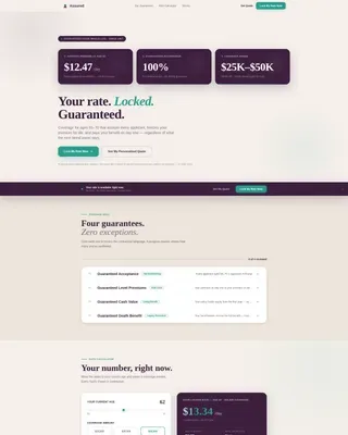 Accessible Retiree Life Landing Page Template