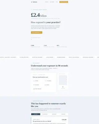Professional Indemnity Insurance Landing Page Template