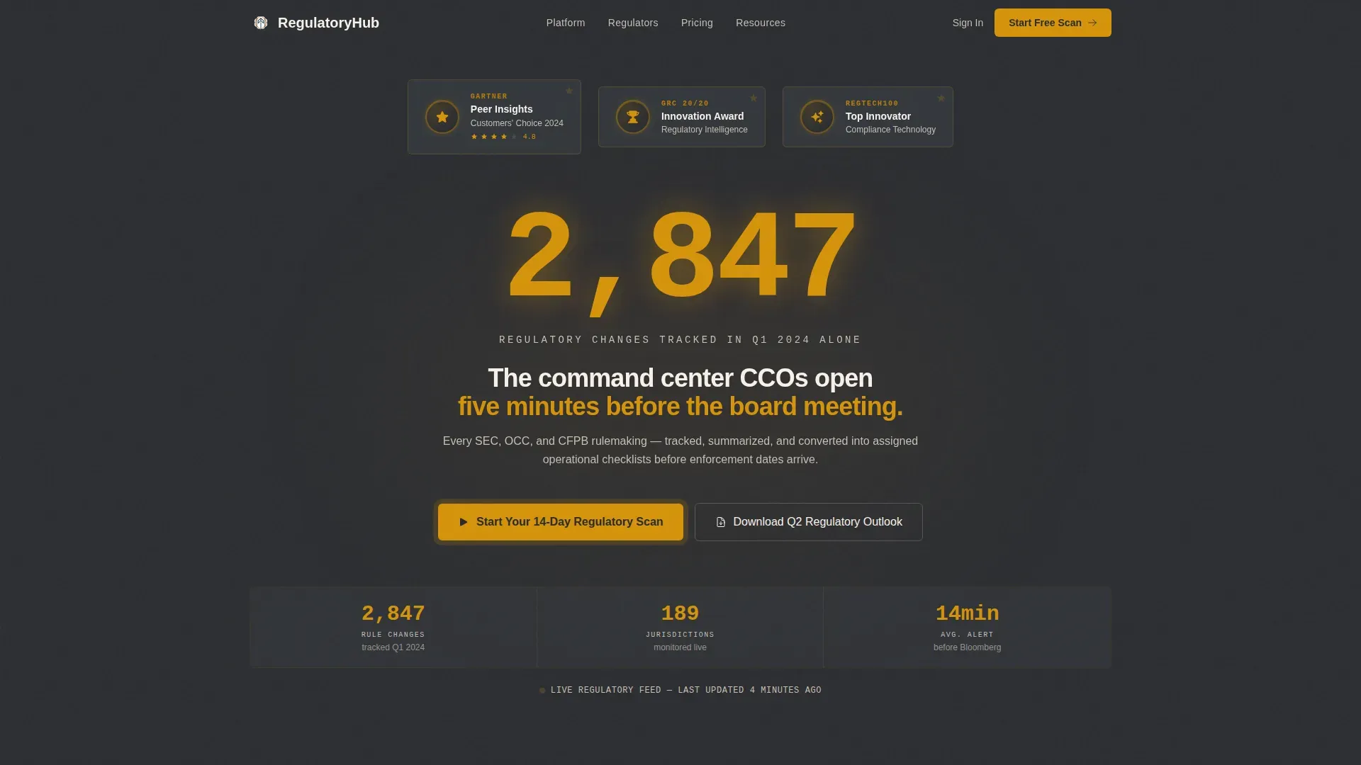 Expert Compliance Evolution Landing Page Template