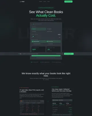 Restaurant & Bar Accounting Cost Estimator Website Template