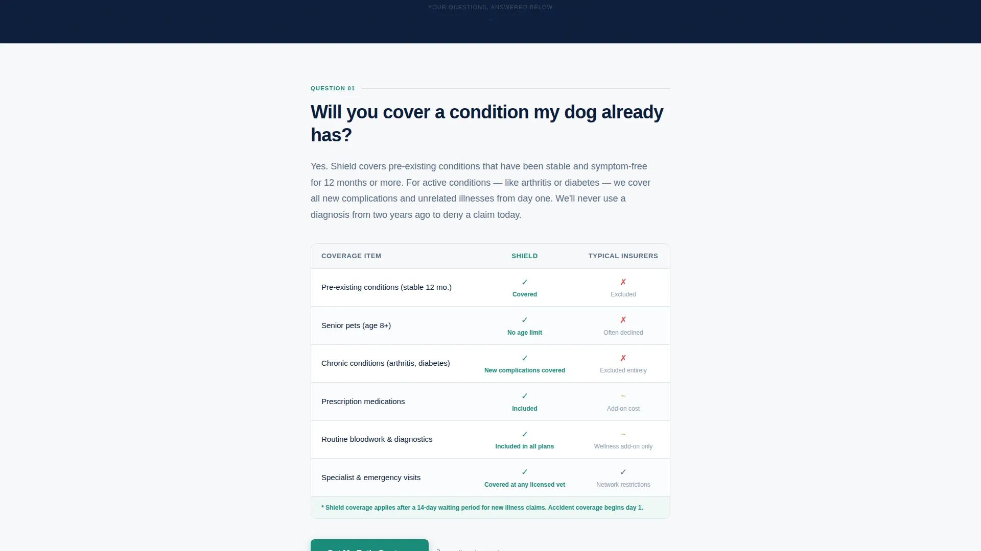 Senior Pet Insurance Landing Page Template
