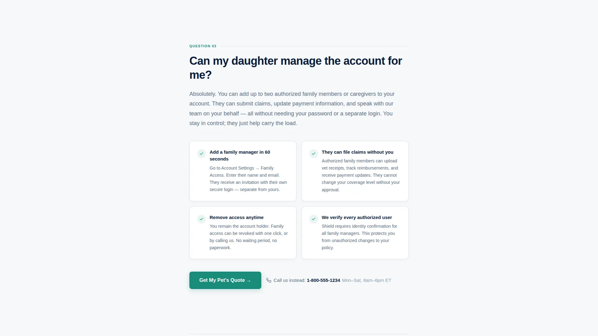 Senior Pet Insurance Landing Page Template