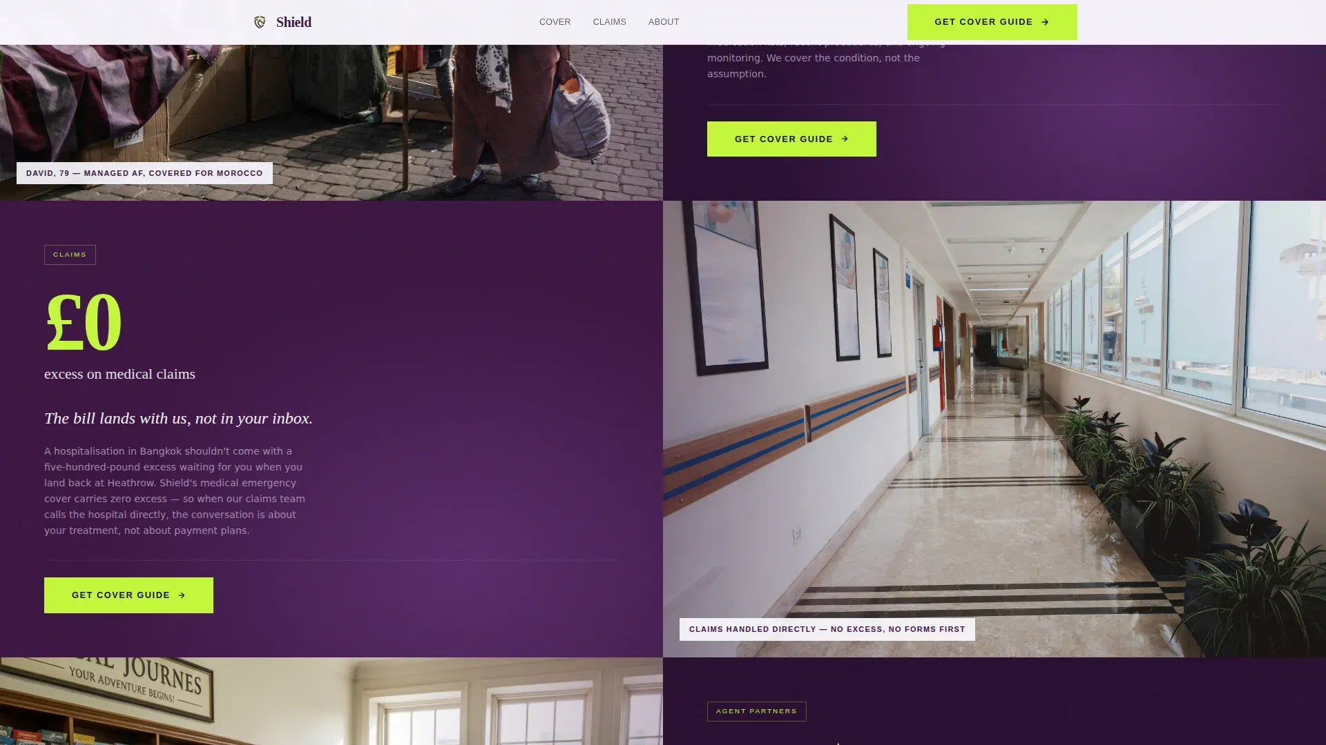 Travel Insurance Senior Landing Page Template