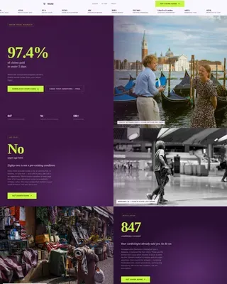 Travel Insurance Senior Landing Page Template
