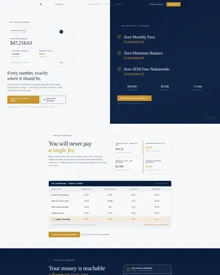 Senior Checking Account Landing Page Template