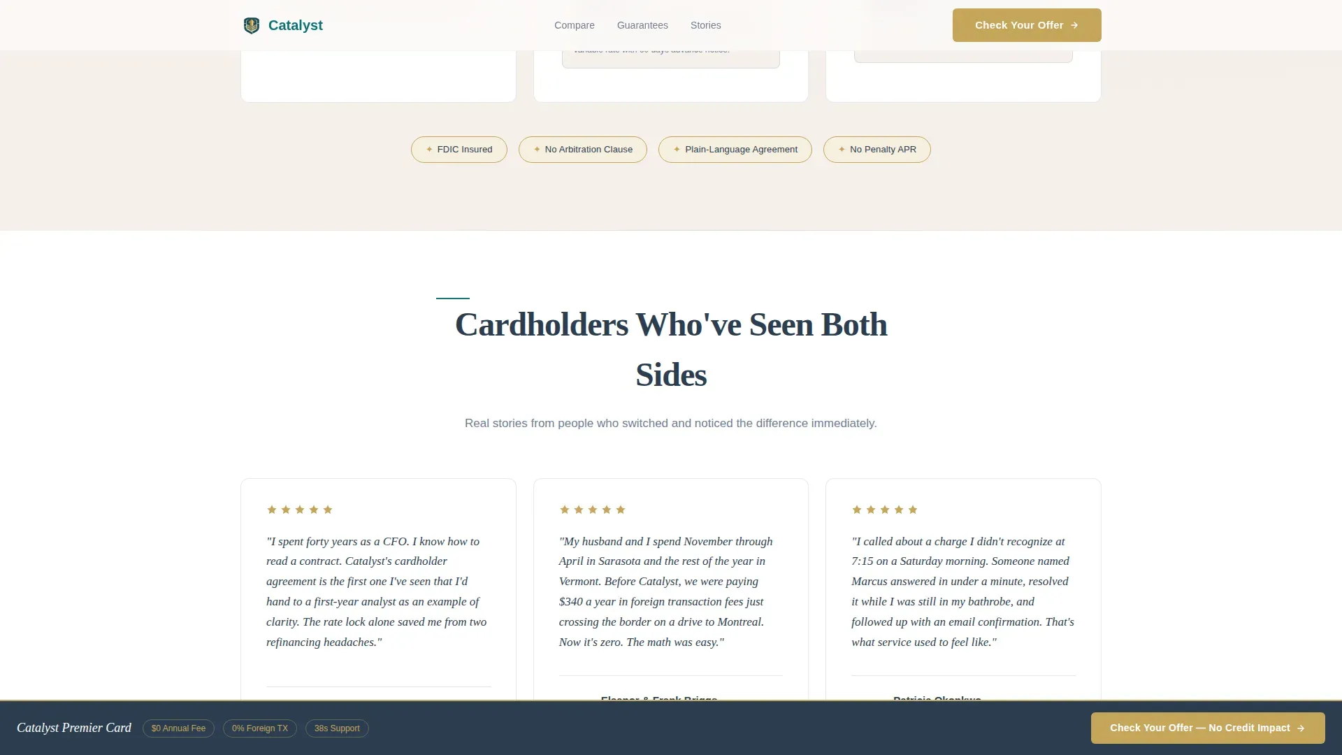 Senior Credit Card Landing Page Template