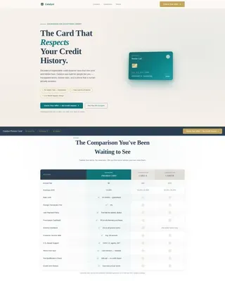 Senior Credit Card Landing Page Template