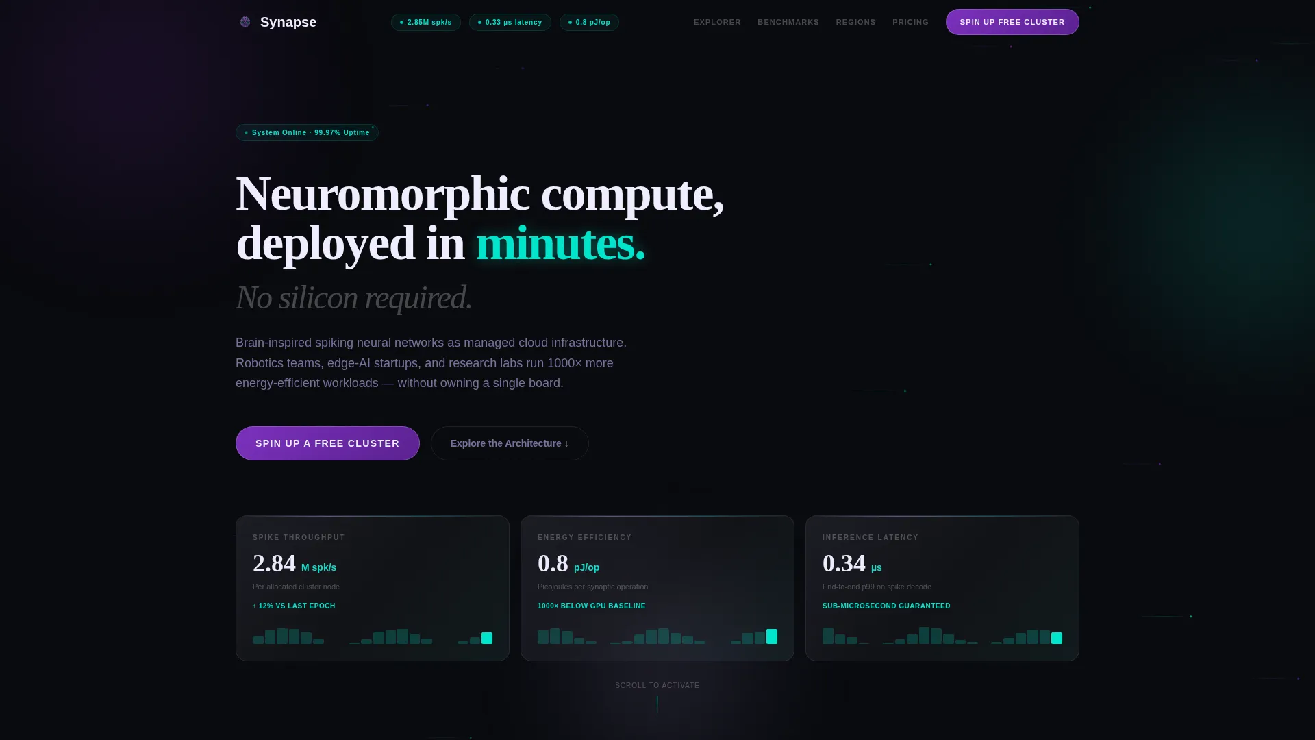 Neuromorphic Computing Technology Professional Website Template