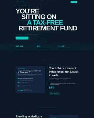HSA Landing Page Template - Triple Tax Retirement Quiz