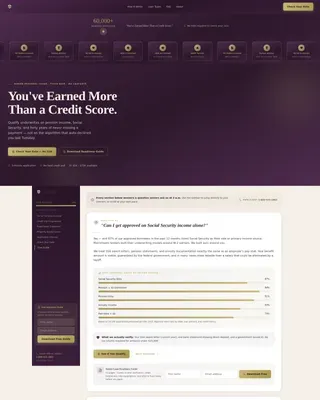 Personal Loan Senior Landing Page Template