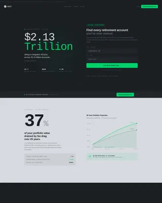 Retirement Landing Page Template | Data Command Finance