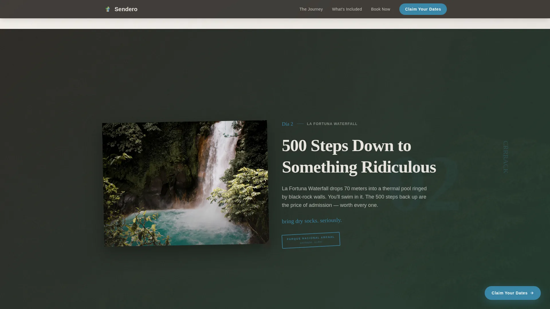 Costa Rica Travel Booking Website Template